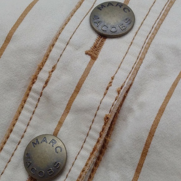 MARC jacobs nude stripe strapless denim like dress - Picture 7 of 10